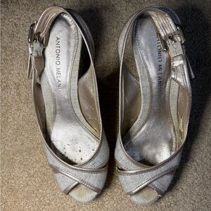 Antonio Melani Metallic Heels